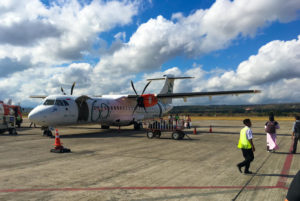 The turbo prop plane we took from Kupang to Alor