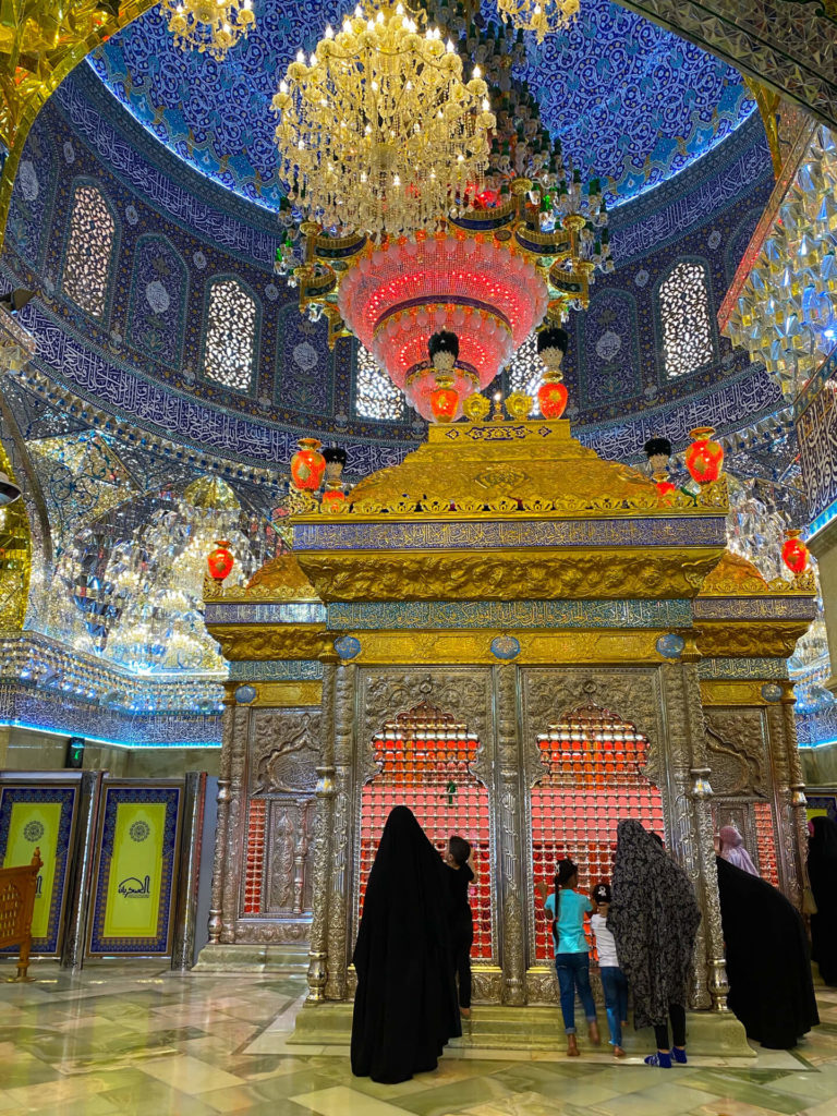 Women praying in the Al Askari Shrine in Samarra.