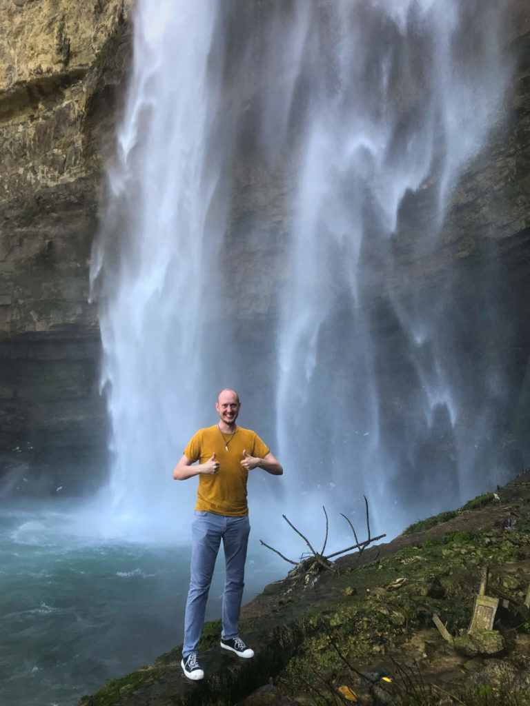 Me, standing in front of Jezzine waterfall.