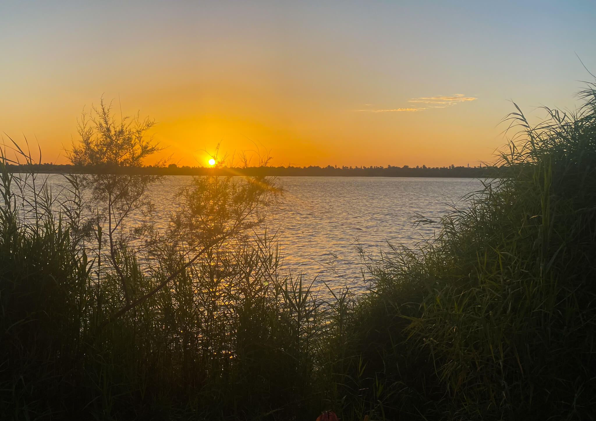 Sunset over the River Nile.
